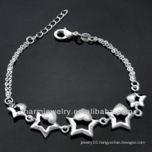 Hot sale Fashion 925 silver charm bracelets for girls 2013 BSS-020